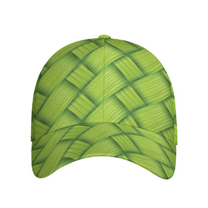 Green Bamboo Print Baseball Cap