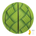 Green Bamboo Print Basketball