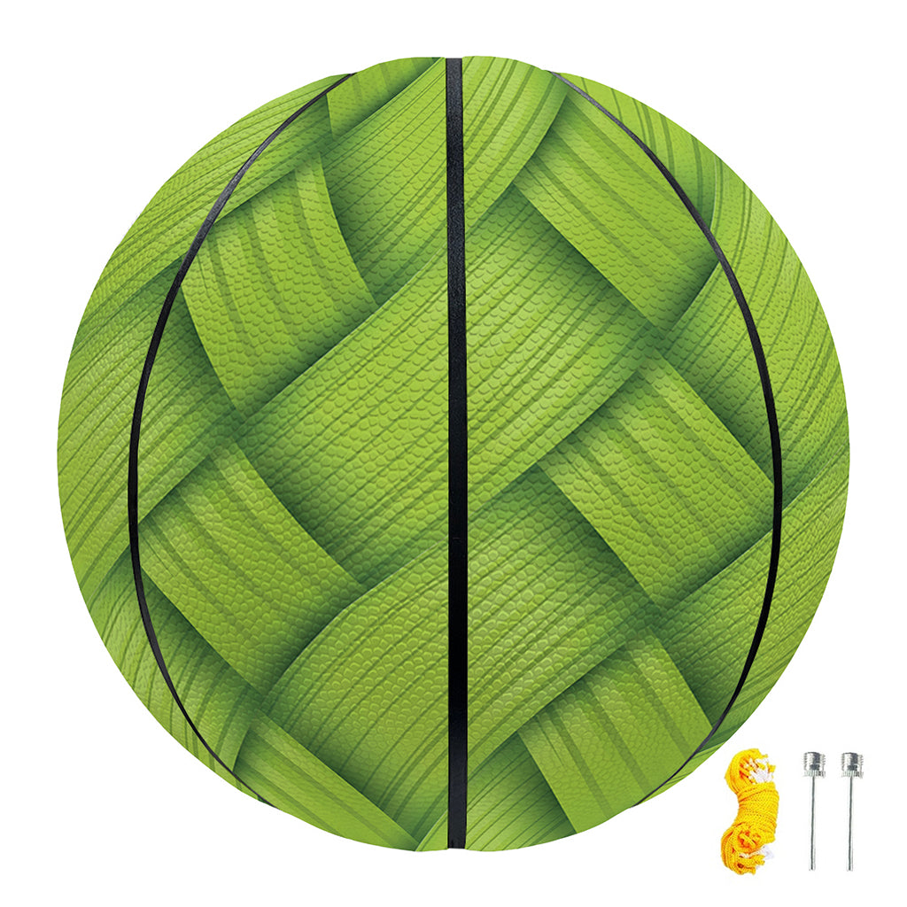 Green Bamboo Print Basketball
