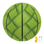 Green Bamboo Print Basketball