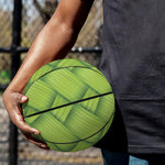 Green Bamboo Print Basketball