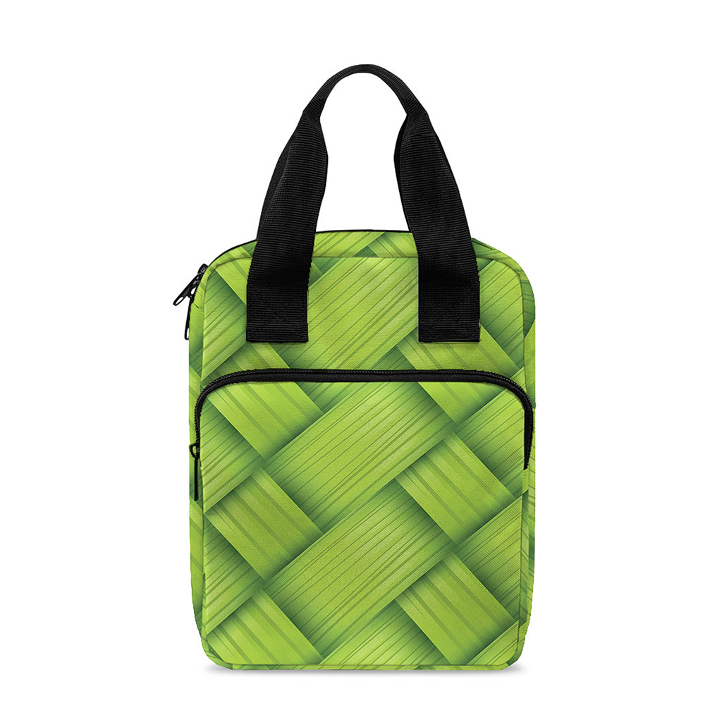 Green Bamboo Print Bible Tote Bag