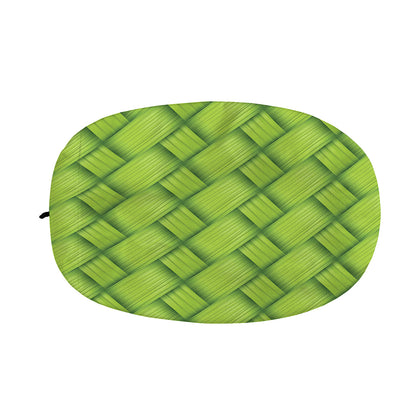 Green Bamboo Print Car Side Mirror Covers