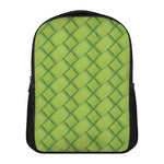 Green Bamboo Print Casual Backpack