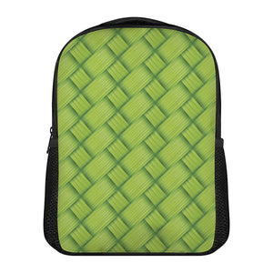 Green Bamboo Print Casual Backpack