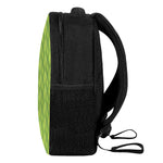 Green Bamboo Print Casual Backpack