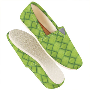 Green Bamboo Print Casual Shoes