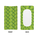 Green Bamboo Print Changing Pad Cover