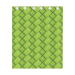 Green Bamboo Print Curtain