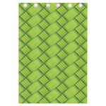 Green Bamboo Print Curtain