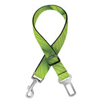 Green Bamboo Print Dog Seat Belt