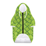 Green Bamboo Print Dog Zip Up Hoodie