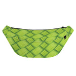 Green Bamboo Print Fanny Pack