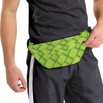 Green Bamboo Print Fanny Pack