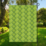 Green Bamboo Print Garden Flag