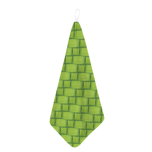Green Bamboo Print Hand Towel