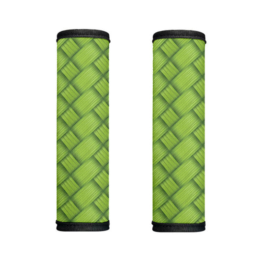 Green Bamboo Print Handle Covers
