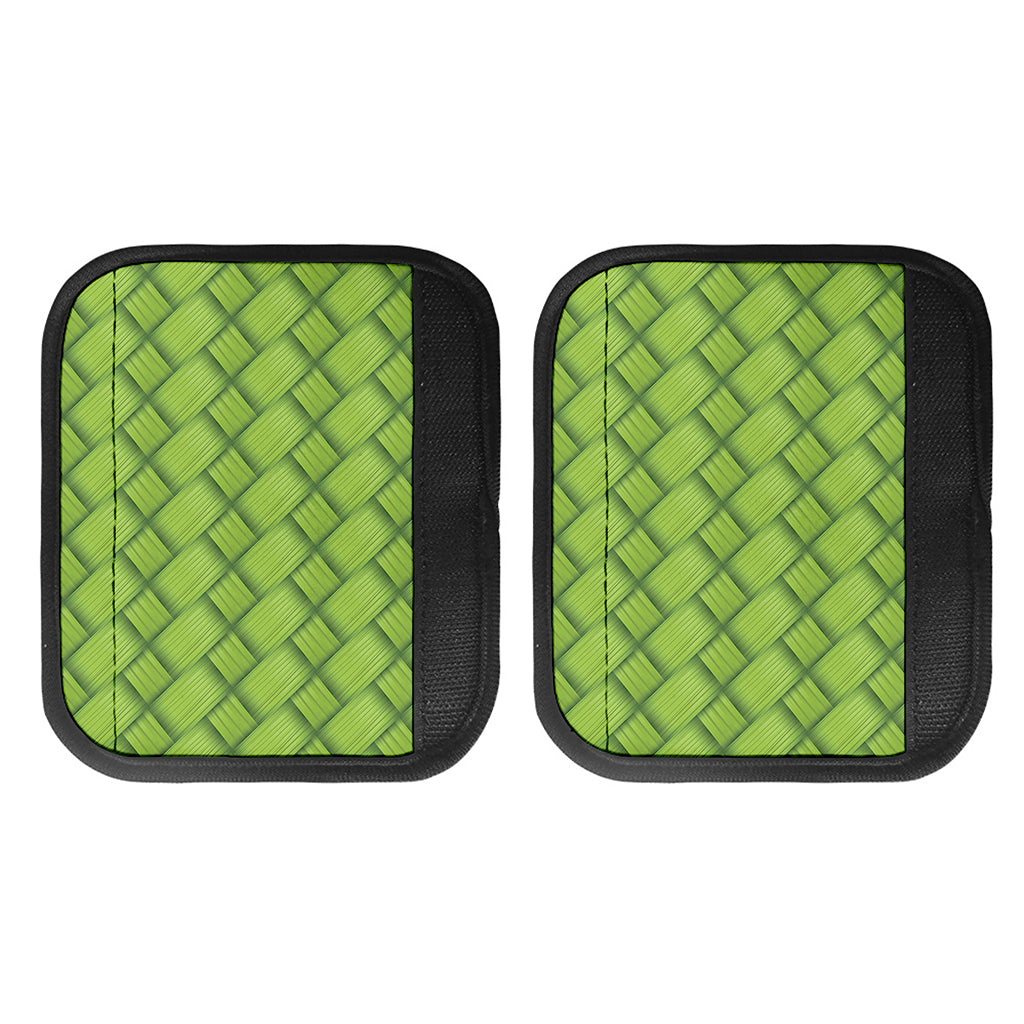 Green Bamboo Print Handle Covers
