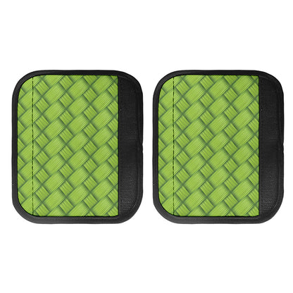 Green Bamboo Print Handle Covers