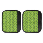 Green Bamboo Print Handle Covers