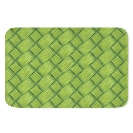 Green Bamboo Print Indoor Door Mat