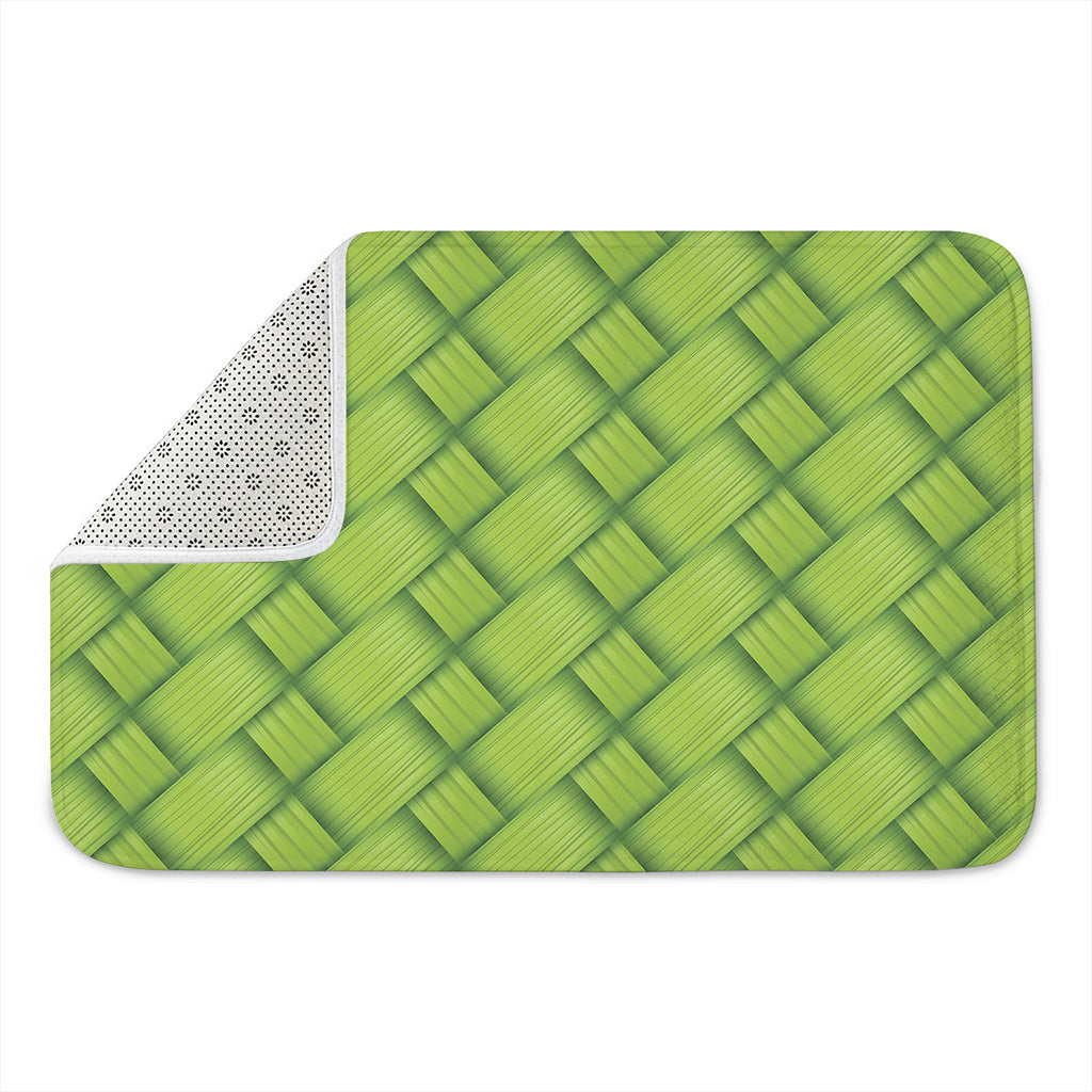 Green Bamboo Print Indoor Door Mat