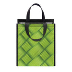 Green Bamboo Print Insulated Lunch Tote
