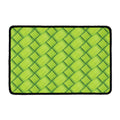 Green Bamboo Print Kitchen Mat