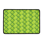 Green Bamboo Print Kitchen Mat