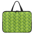 Green Bamboo Print Laptop Sleeve With Handle