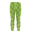 Green Bamboo Print Men's leggings