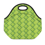 Green Bamboo Print Neoprene Lunch Bag