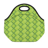 Green Bamboo Print Neoprene Lunch Bag