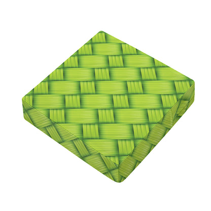 Green Bamboo Print Outdoor Seat Cushion Cover