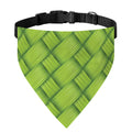 Green Bamboo Print Over The Collar Dog Bandana