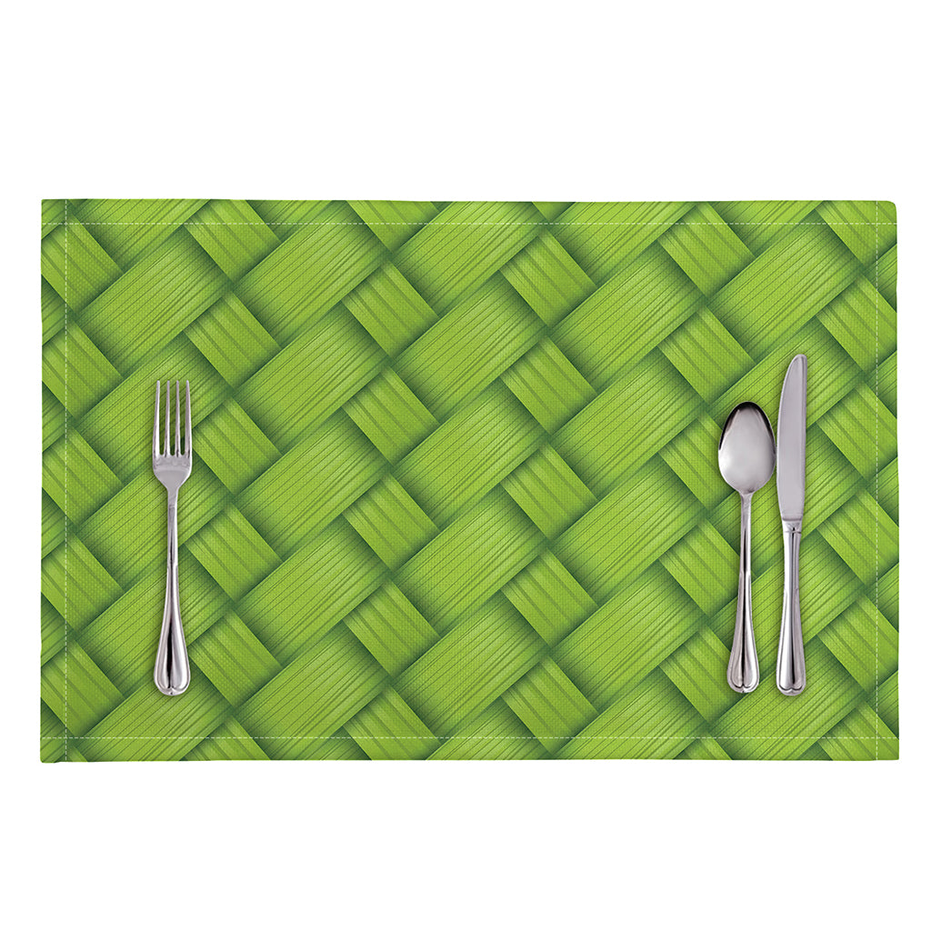Green Bamboo Print Placemat