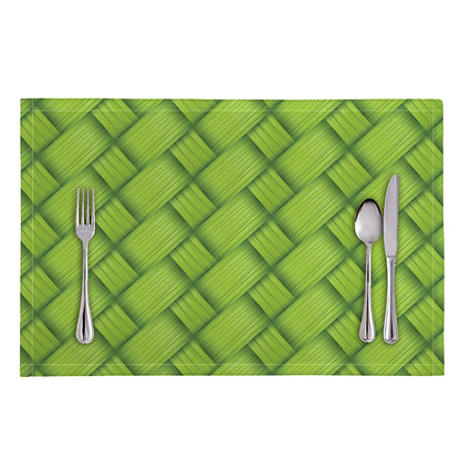 Green Bamboo Print Placemat