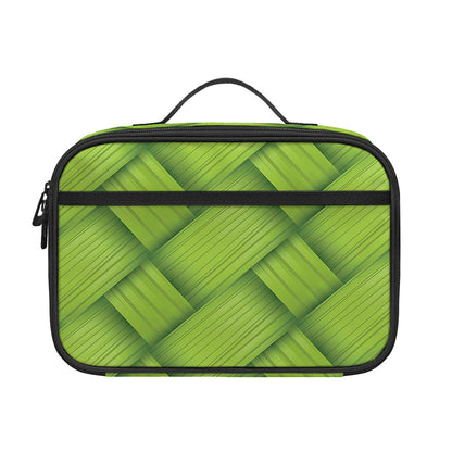 Green Bamboo Print Portable Lunch Bag
