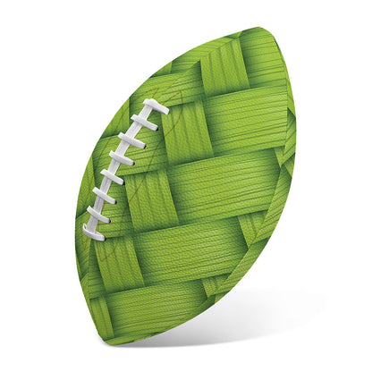 Green Bamboo Print Rugby Ball