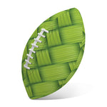 Green Bamboo Print Rugby Ball