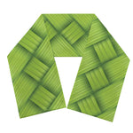 Green Bamboo Print Scarf