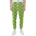 Green Bamboo Print Joggers