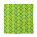 Green Bamboo Print Silk Bandana