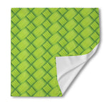 Green Bamboo Print Silk Bandana