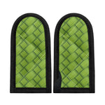 Green Bamboo Print Skillet Handle Cover