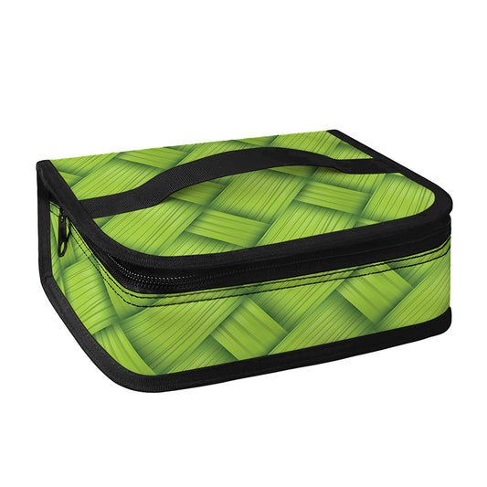 Green Bamboo Print Small Lunch Bag