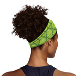 Green Bamboo Print Sports Headband