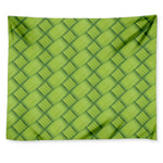 Green Bamboo Print Tapestry