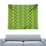 Green Bamboo Print Tapestry