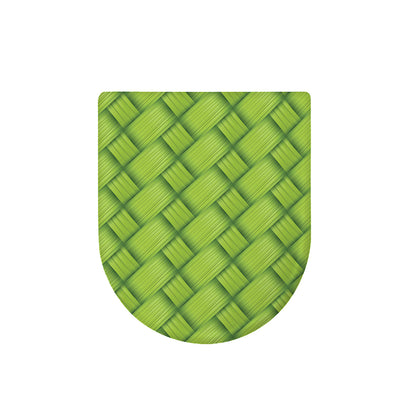 Green Bamboo Print Toilet Lid Cover